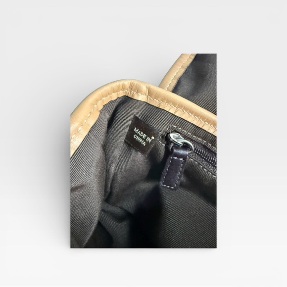 Coach Vintage Signature Jacquard Belt Bag Crossbody Tan Leather Y2K - Picture 8 of 10